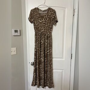 Cheetah print boutique dress